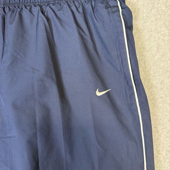 Vintage Nike Men's Size XXL 2XL Blue White Stripe Track Windbreaker Pants Hype - Picture 3 of 12